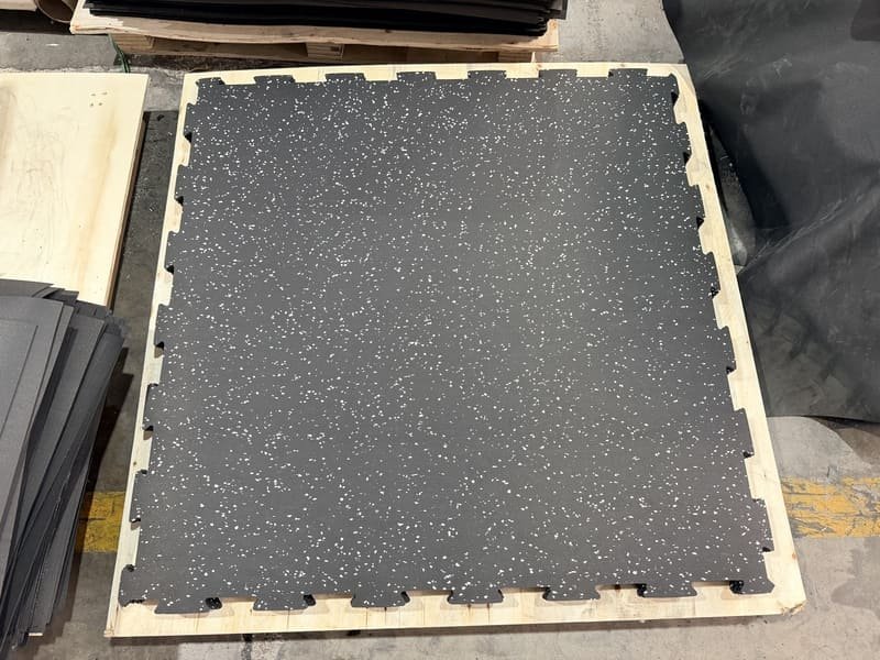 high density rubber flooring cross section